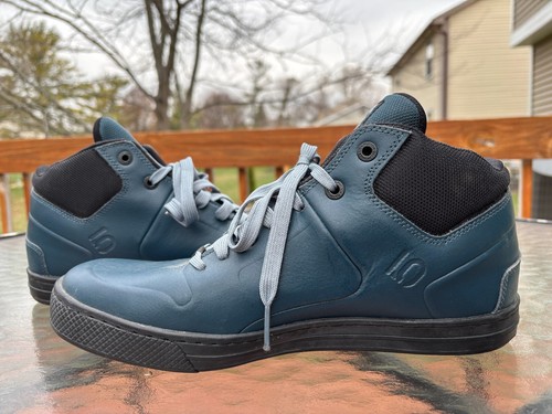 Five Ten by Adidas EPS Freerider Mens Blue Leather Mountain Shoes 5272 Size 12 - Picture 7 of 9