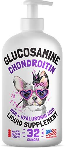 Liquid Glucosamine for Dogs Bacon Flavour with Chondroitin, MSM Hyaluronic Acid - Picture 1 of 9