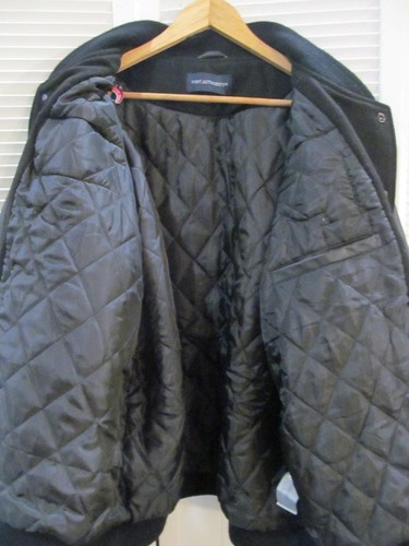 PORT AUTHORITY Sz 3XL Wool Blend / Leather JACKET 730 Dipset Diplomats Cam'ron - Picture 6 of 15