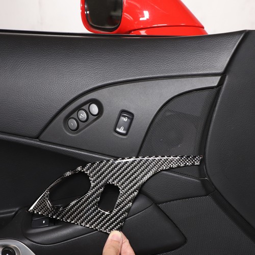 Carbon Fiber Interior Door Lock Panel Trim Sticker For Corvette C6 2005-2013 US - Picture 19 of 21