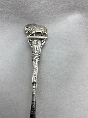 Antik Sterling Silber .925 "BUFFALO" New York "McKinley Monument 5 1/2' Löffel - Bild 7 von 11