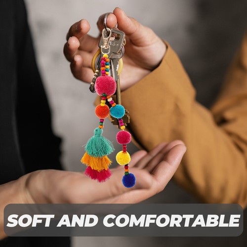 2 Pcs Colorful Wool Ball Pendant Mobile Phone Accessories Pendants Bag Decor - Zdjęcie 11 z 12