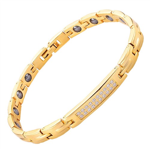 Pulsera de cadena magnética de cobre puro para mujer cadena de mano para alivio del dolor de 7,2 pulgadas - Imagen 9 de 11