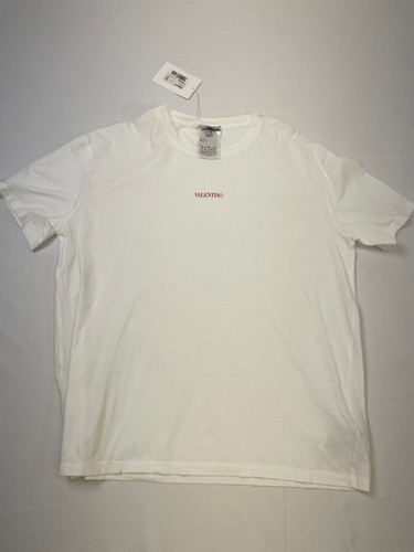 Valentino Simple Logo T-Shirt - White / Size: XXL