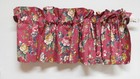 Vintage NEW JCPenny Isabella-Pair of Red Floral Valances-So Pretty!