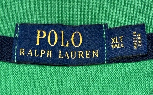Polo Ralph Lauren großes Pony Marine Supply Wappen Kurzarm Baumwolle grün XLT - Bild 5 von 15