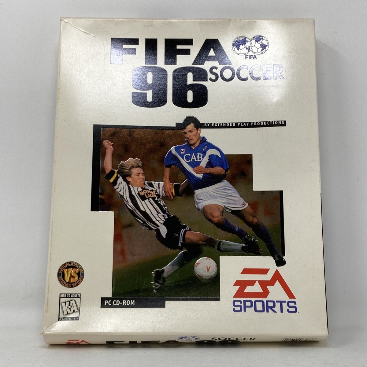 FIFA Soccer 96 PC CD-ROM Big Box Complete in Box CIB (H15 FIFA Soccer 96 PC CD-ROM Big Box Complete in Box CIB (H15