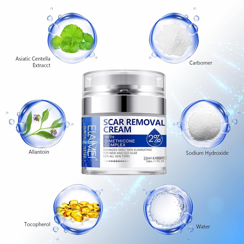Scar Removal Cream - Advanced Scar Treatment Gel for Surgical Scars, Acne Scars, - Picture 2 of 12