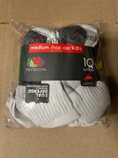 FOR SALE: FRUIT OF THE LOOM UNISEX YOUTH ANKLE SOCKS WHITE, 10 PACK, SIZE MEDIUM