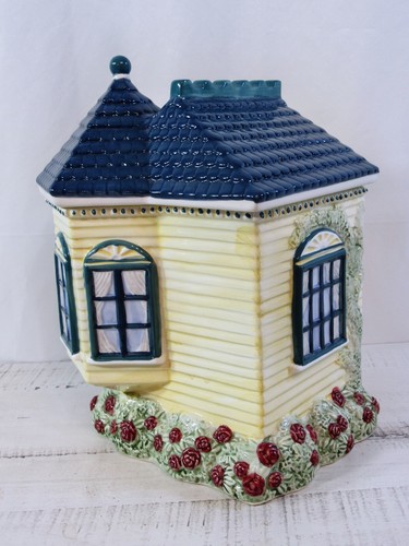 1998 Cracker Barrel Victorian House Canister Set with Salt & Pepper Shakers - Picture 17 of 24