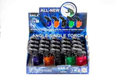 EAGLE  MIni Angled Torch Butane Gas Torch lighter Plus Ronson 75 ML fuel