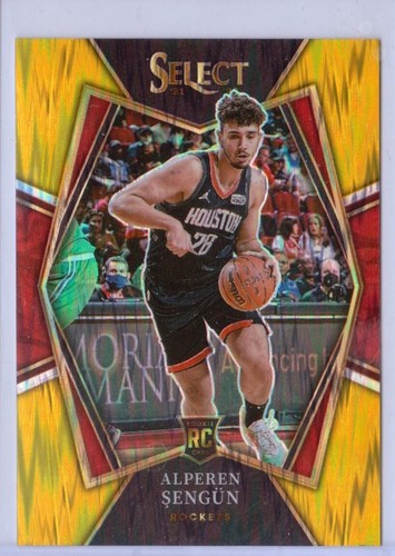 2021-22 Select Gold Flash Prizm #114 Alperen Sengun RC - Houston Rockets - SSP!
