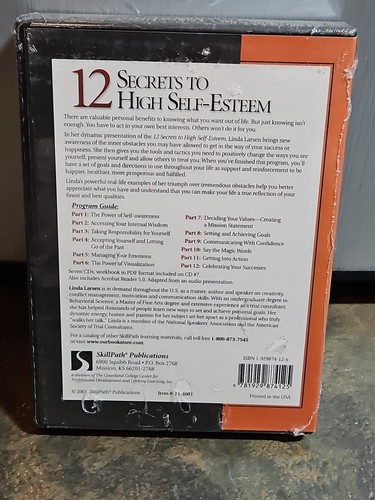 12 Secrets to High Self-Esteem by Linda Larsen 6-Audio CDs New - Picture 2 of 2