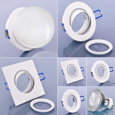 Einbaustrahler Einbauspot GU10 LED Deckenstrahler IP44 IP20 Spot Einbaurahmen 