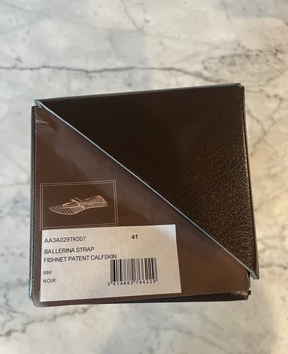 NEU Alaia schwarze Lackleder & Mesh Netz Ballerinas 41 $ 950 Neu mit Etikett - Bild 11 von 13