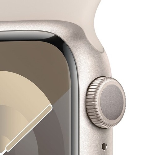 Apple Watch Series 9 45mm (GPS) Aluminiowy pasek Starlight M / L Starlight - Doskonały - Zdjęcie 3 z 3