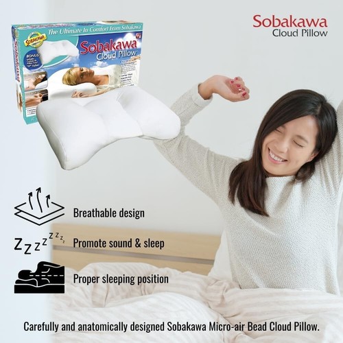 Versatile Contoured Pillow for Sounder Sleep - Support for Neck, Head, and Back - Picture 4 of 8