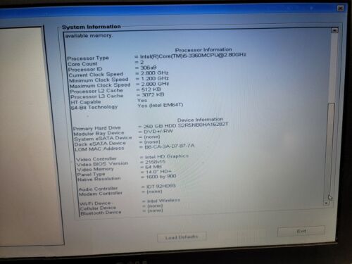 Dell Latitude E6430 i5-3360M 2.8GHz 8GB RAM 250GB SSD **Read Description** - Picture 4 of 11