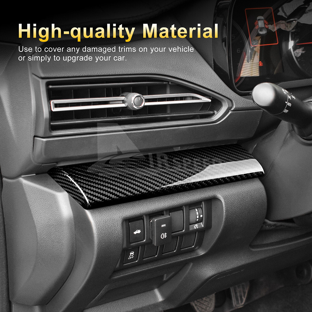 Driver Side Dashboard Cover REAL HARD Carbon Fiber For Subaru Crosstrek