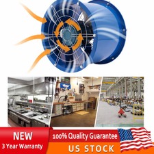 16" 1420r/min Axial Fan Cylinder Pipe Spray Booth Paint Fumes Exhaust Fan 550W