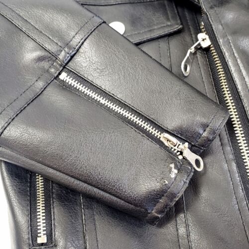 Harley Davidson Motorrad Kunstlederjacke Kinder Größe 3T schwarz - Bild 10 von 17