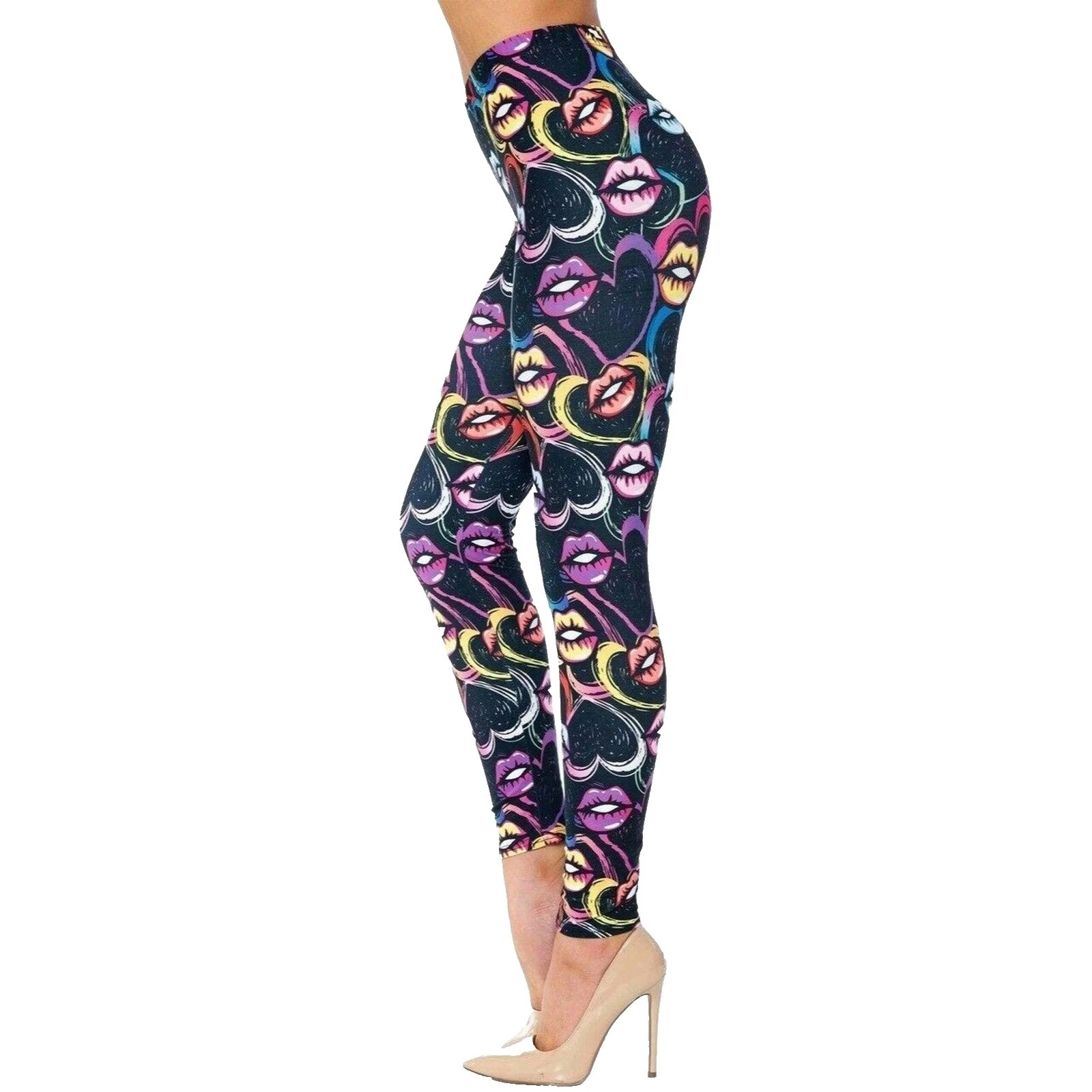 Mezcla de poliéster Tamaño Regular geométrica Leggings para Mujer