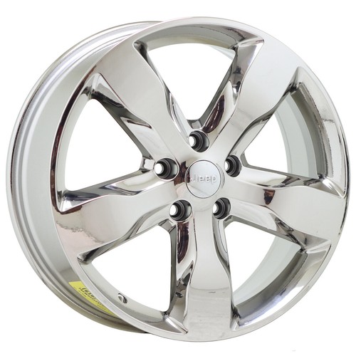 20" Jeep Grand Cherokee Bright Chrome wheels rims Factory OEM set 9107 EXCHANGE - Picture 3 of 8