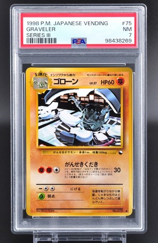 PSA 7 Graveler #75 No.075 Japanese Vending Series 3 Promo Pokemon Card 1998- NM