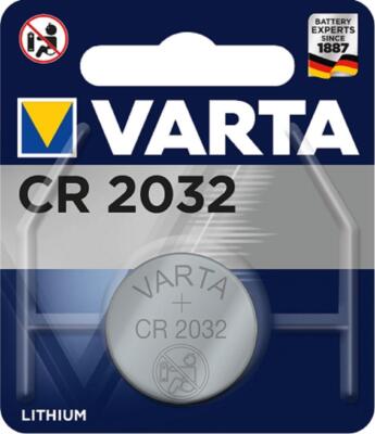 10 x Varta CR 2032 6032 3V Lithium Batterie Knopfzelle 220mAh im 1er Blister 