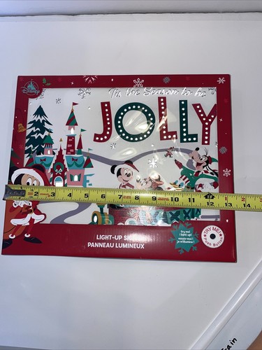 Disney Parks Holiday Mickey Christmas Train Light Up Sign And Salt & Pepper Set - Picture 8 of 12