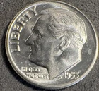 1955 P D S Roosevelt Dime BU  90% Silver 3 Coin Lot PDS Uncirculated Better Date