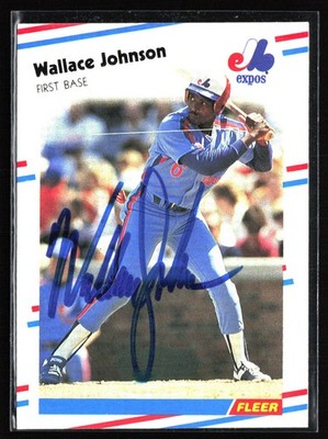 1988 Fleer #186 Wallace Johnson Autographed Signed Auto