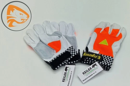 3x Keiler Fit Handschuhe Arbeitshandschuh Brennholz Garten Säge Holz Forst Gr.12