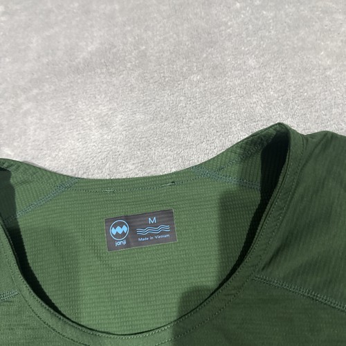 Janji Shirt Mens Medium Green Run Everywhere Performance Trail Running Athletic - Picture 3 of 9