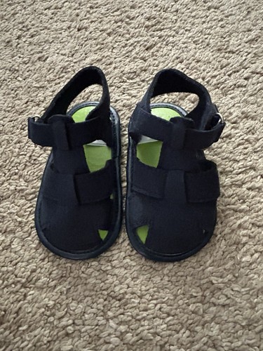 Hudson Baby Boys Navy Sandals Size 6-12Months - Picture 3 of 5