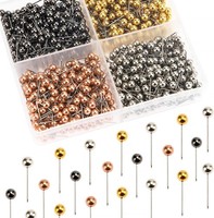 Map Push Pins 1000 StüCk Bunt, Dekorative Pinnadeln FüR Karten, Kork-Pinnwand,
