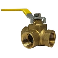 Central Boiler Parts 3/4" FIP 3-W Brass Ball Valve (330)