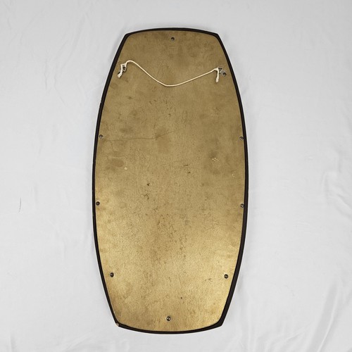 Mid-Century Modern Wall Mirror Oval Brutalist Atomic Syroco 1966 Vintage - Picture 10 of 11