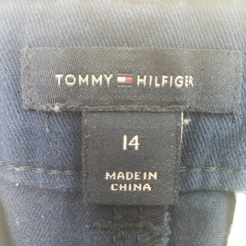 Tommy Hilfiger Girls Logo Shorts Navy Blue Size 14 - Picture 3 of 5