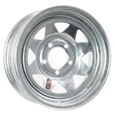eCustomrim Trailer Wheel Galvanized Rim 15 x 6 Spoke Style 5 Lug On 4.5 Center