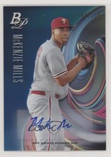 2018 Bowman Platinum Top Prospects Blue 47/150 McKenzie Mills #TOP-23 Auto 0w8