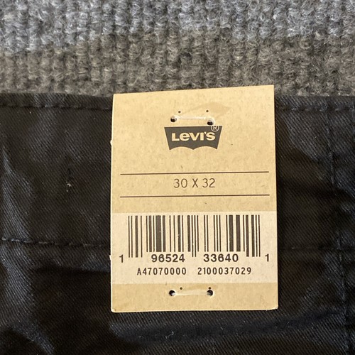 Pantalones cargo holgados Levis 94 30x32 para hombre negros tiro medio dobladillo ajustable NUEVOS NUEVOS CON ETIQUETAS - Imagen 20 de 21