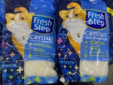 Fresh Step Crystals 2 Pks Health Monitoring Unscented Cat Litter 14 lbs FREE SHP 1.29 per pound