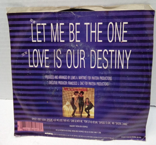 Expose Let Me Be The One 7" 45 RPM Single - Picture 2 of 5