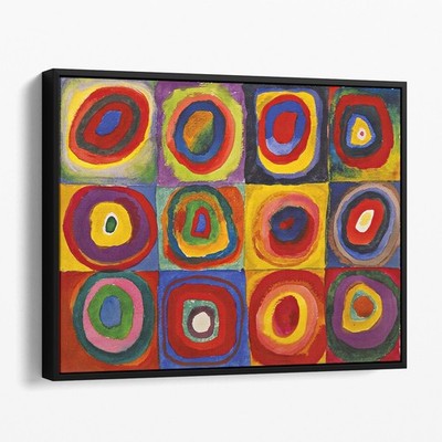 Color Study Squares with Concentric Circles 1913 Kandinsky Canvas Wall Art Print