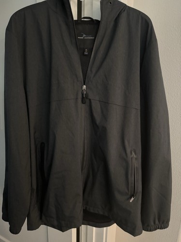 Marc Anthony Jacket Black Gray Hoodie Pocket Zip lightweight Windbreaker XL - Picture 2 of 6