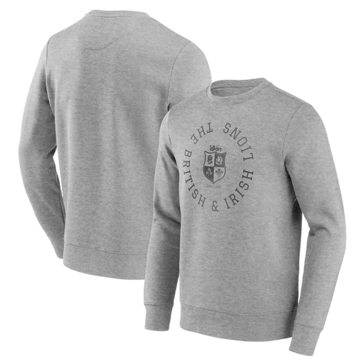 Sweat-shirt Lions britanniques et irlandais gris boucle graphique - Neuf
