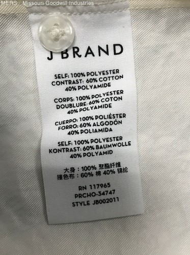 J. Brand Women's Cream Lula Button-Front Long-Sleeve Lace Inset Shirt - Size M - Bild 4 von 4