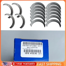  Main & Rod Bearings Set 5184112AF 5184105AI for 2011-2024 Jeep Chrysler Ram 3.6