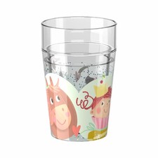 HABA Glitzerbecher Prinzessin & Pferd Motiv 2 Becher Kinderbecher Kinder 150 ml